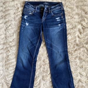 Silver Jean Co. Suki Bootcut Women's Blue Jeans, W28/L32